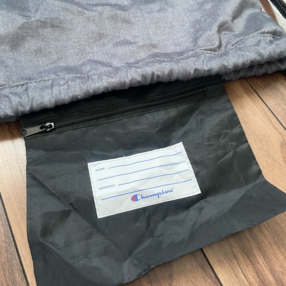Champion Charcoal Drawstring Backpack - Picture 3 of 4